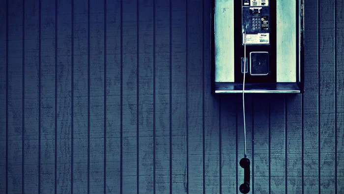 Public telephone off the hook