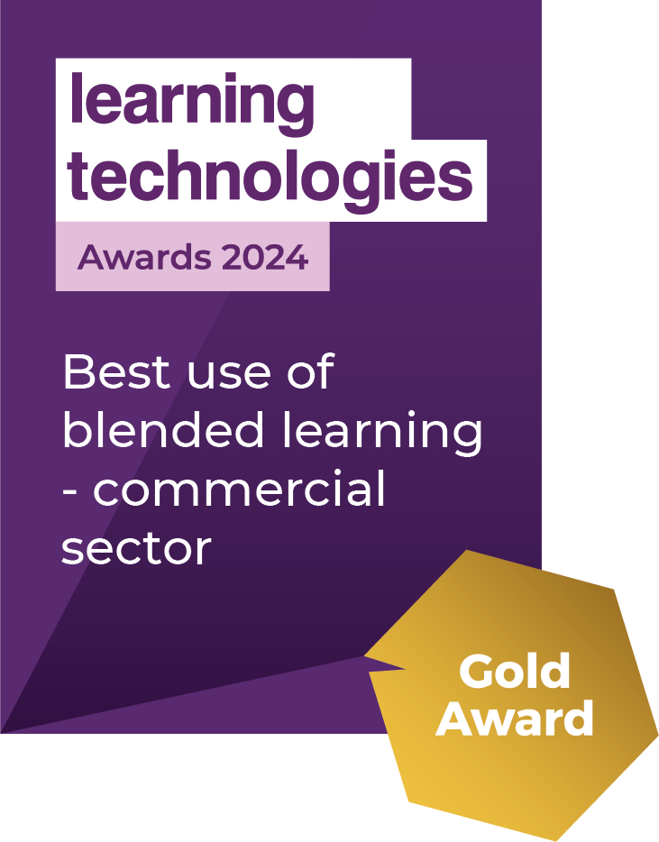 Gold award Best use of blended learning 2024