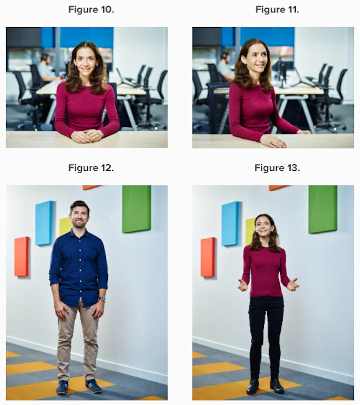 Body Language Figures 10 to 13