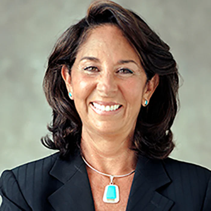 Late author Judith Glaser smiling